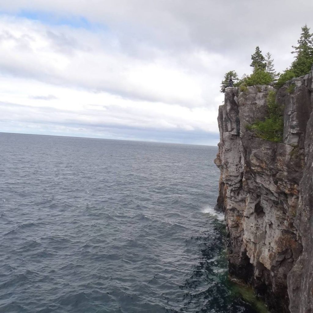 Cliff over water at Bruce Peninsula Park, Travel