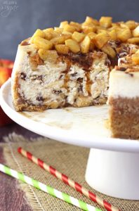 Apple Cinnamon Swirl Vegan Cheesecake