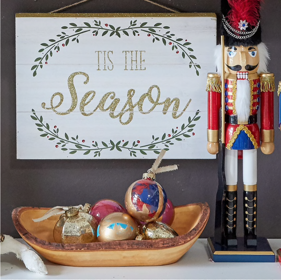 Winter Soliree Marble Painted Ornaments